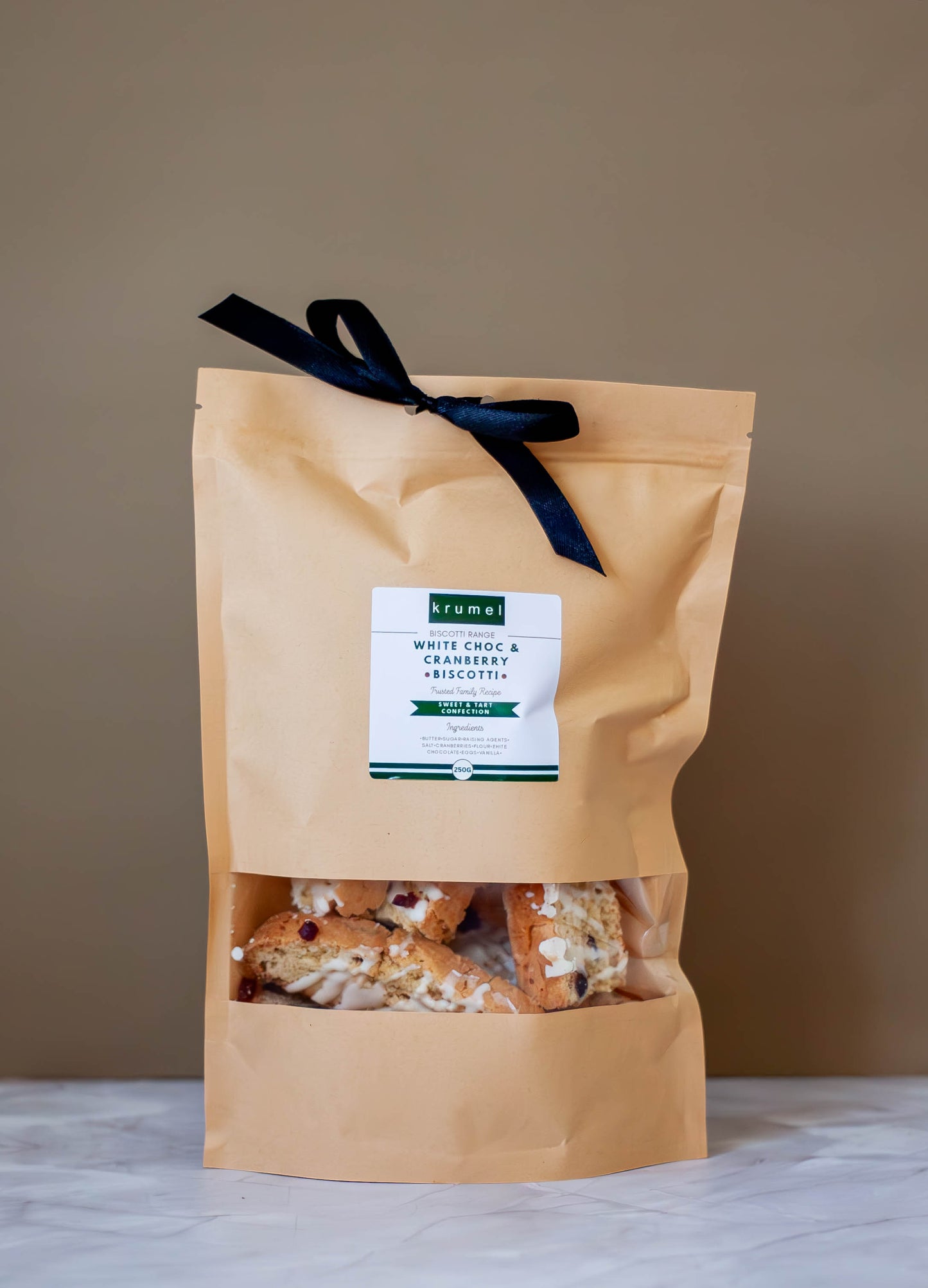 Cranberry & White Chocolate Biscotti (250g)